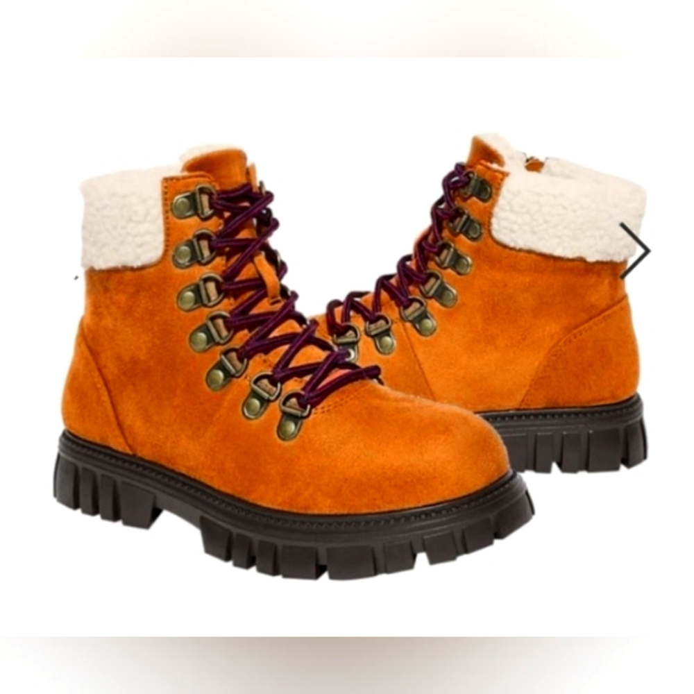Sherpa Collar Kids Hiking Boot Size 2 - Picture 4 of 5